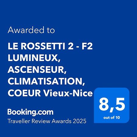 Le Rossetti 2 - F2 Lumineux, Ascenseur, Climatisation, Coeur Vieux-Nice Ngoại thất bức ảnh